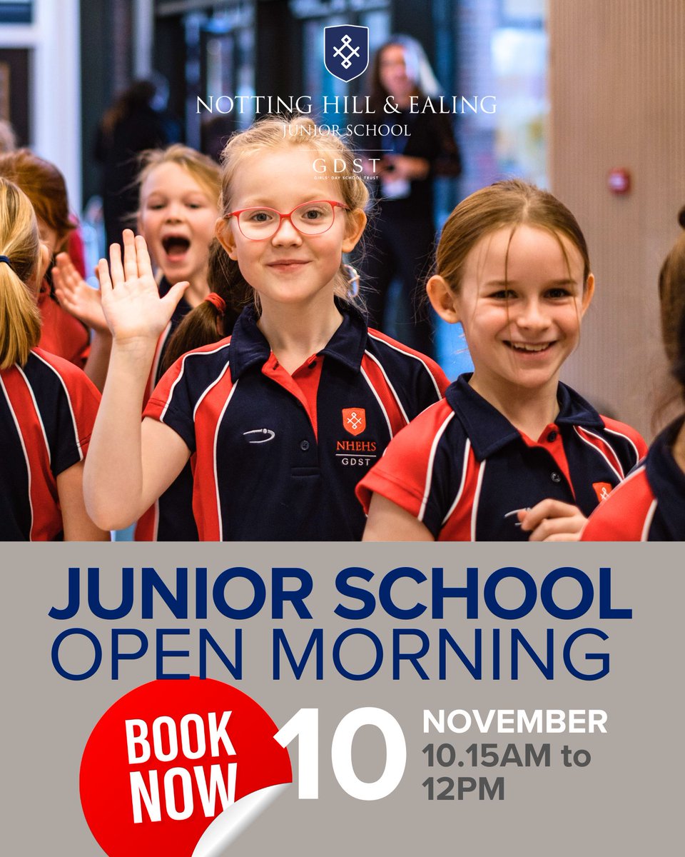 ISParent's tweet image. #ad Looking at junior schools for 2026? The Junior School open morning at 𝗡𝗼𝘁𝘁𝗶𝗻𝗴 𝗛𝗶𝗹𝗹 &amp;amp; 𝗘𝗮𝗹𝗶𝗻𝗴 𝗛𝗶𝗴𝗵 𝗦𝗰𝗵𝗼𝗼𝗹 𝗚𝗗𝗦𝗧 is on Mon 10 Nov! Hear from our Head, Kate Bevan, meet our students &amp;amp; find out why we won Best City Prep nhehs.gdst.net/admissions/vis…