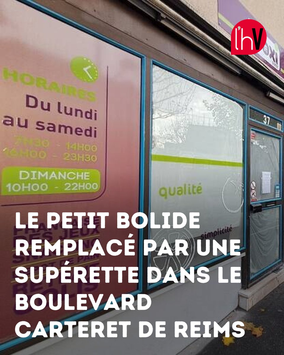 hebdoduvendredi's tweet image. 🚀 Après 6 ans de passion pour le modélisme, Le Petit bolide tire sa révérence sur le boulevard Carteret. Une supérette prend sa place. #Reims #Modélisme #Boutique #Changement #Carteret
➡️ l.lhebdoduvendredi.com/8oL