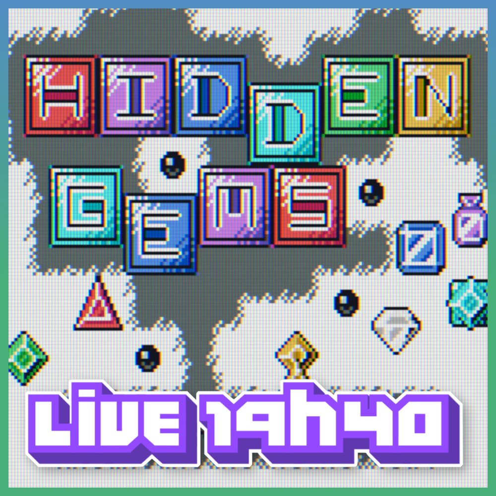 Nous sommes donc parti en #live #twitch pour récupérer les joyaux de la couronne à travers "Hidden Gems" de <a href="/Rebusmind/">Constantin</a> édité par <a href="/Incube8Games/">Incube8 Games</a> 💎👑

👉twitch.tv/johndogameboy

J'espère qu'ils ne seront pas trop cachés ^^

#gameboy #homebrew #hiddengems #gbc