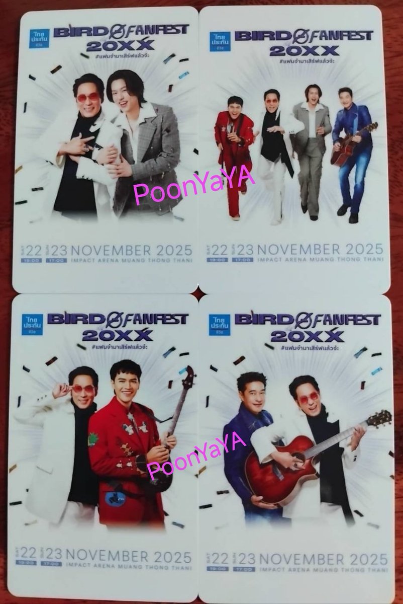 PoonYaYa's tweet photo. 🎫 ปล่อยบัตร 4 ใบ ซื้อแยกได้ 
🗓️ วันอาทิตย์ 23/11/2025
📍 Zone K แถว K 
เลขที่นั่ง K4 K5 K6 K7 (ตรงกลางฮอลล์ตำแหน่งดีมาก)
‼️ราคาใบละ 3,030.- (ราคาไม่บวก)
ไม่ต้องมัดจำ นัดรับได้เลยค่ะ✨🫶
สนใจ dm มานะคะ
#BIRDFANFEST20XX
#แฟนจ๋า��าเสิร์ฟแล้วจ้ะ
#BIRDxBILLKIN
#BIRDxKong
#BIRDxJoey https://t.co/DeEbVJTKtN