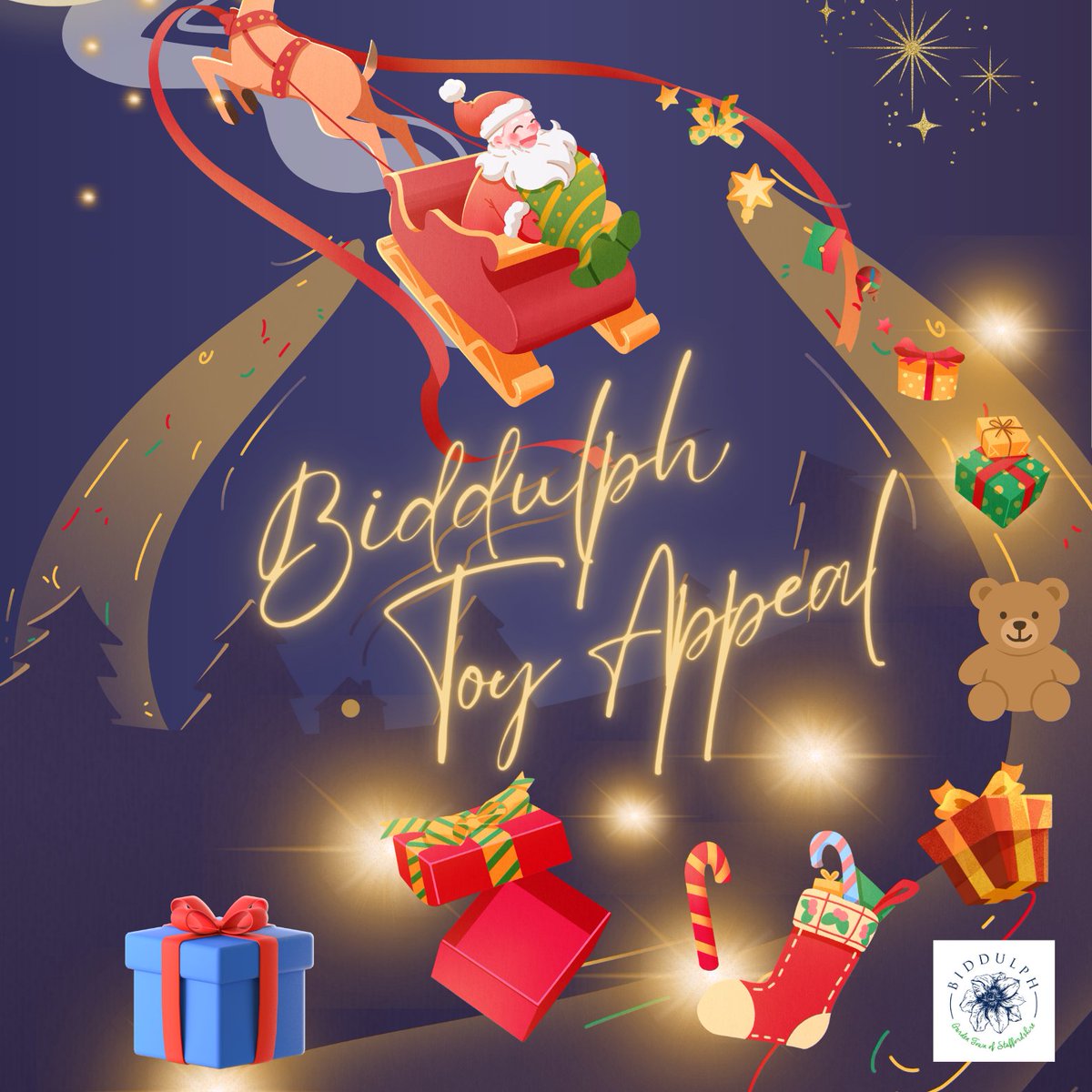 Supporting Local Children This Christmas! 
You can drop off your donations at any of these friendly collection points:
 Garsides (Dignity)
 Cut Above Hairdressers
 Sainsbury’s
 Town Hall
 St Lawrence’s Church
 Rose &amp; Crown, Biddulph Moor
 Biddulph Youth &amp; Community Zone