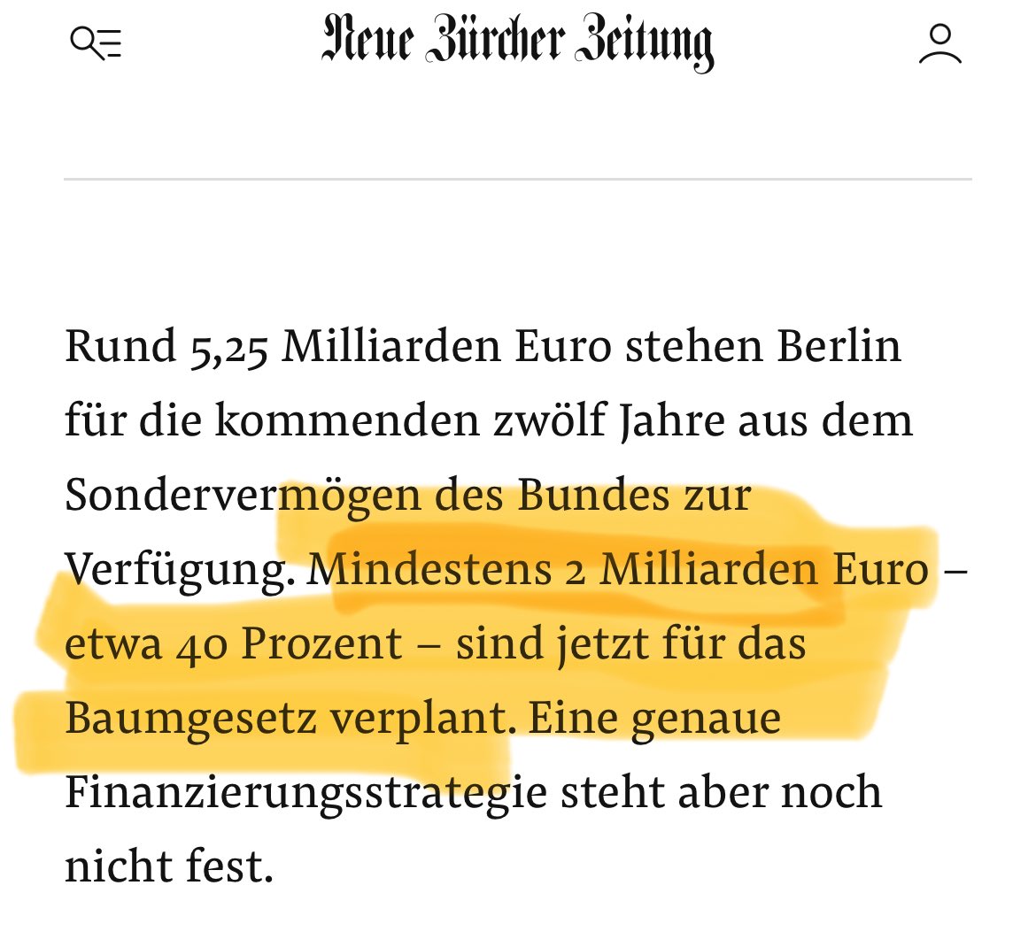 In Berlin hat man einfach komplett den Verstand verloren. Von den 5,25 Milliarden aus dem Sondervermögen Infrastruktur will man 2 Milliarden, also 40 Prozent, für Bäume ausgeben. BÄUME!