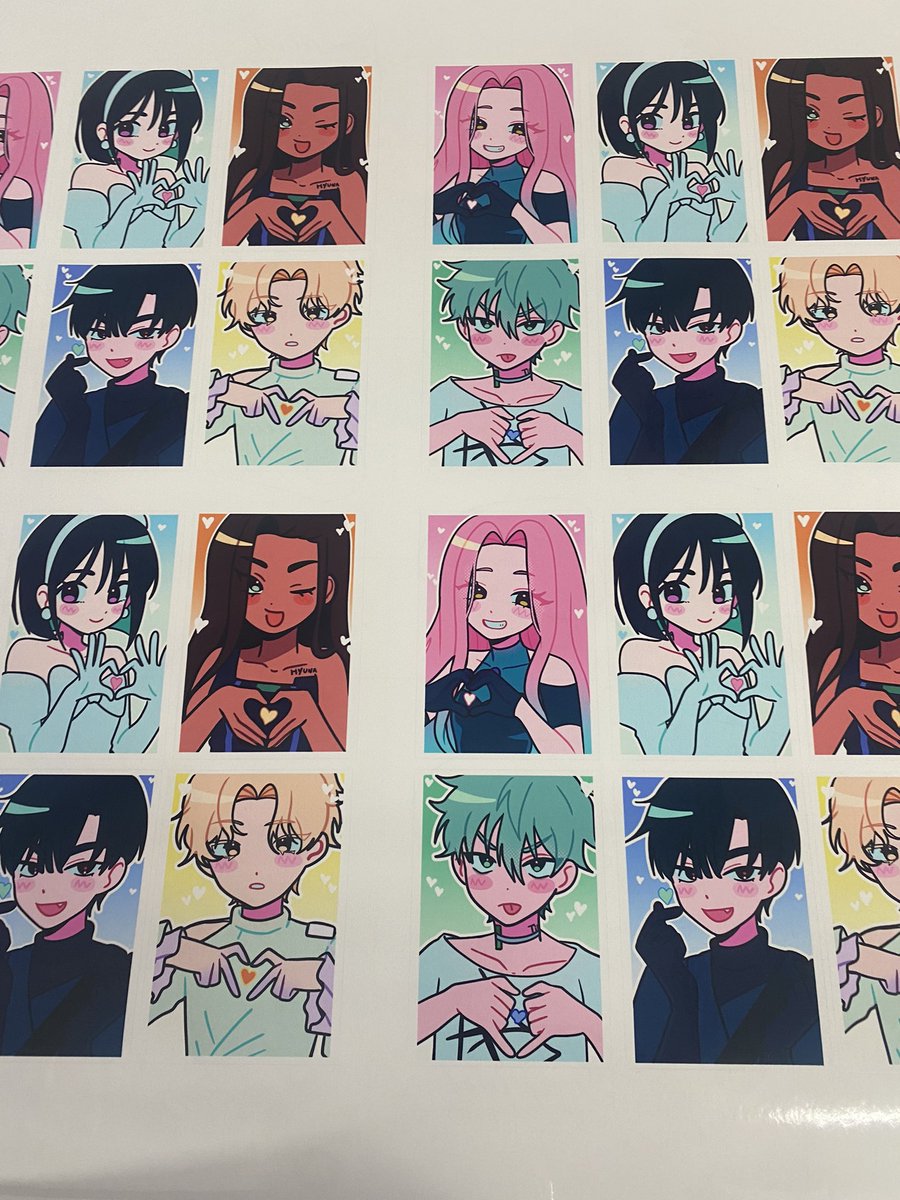 My alnst stickers printed yayyy !!