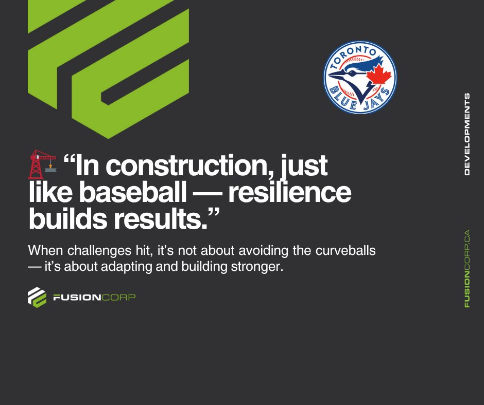Fusioncorp_Dev's tweet image. Like the Blue Jays, Canada faces challenges. ⚾ Resilience defines success—let’s build a stronger, livable Canada! 💪 #GoJaysGo #HousingCrisis #Perseverance #Leadership #Fusioncorp #BuildingCanada