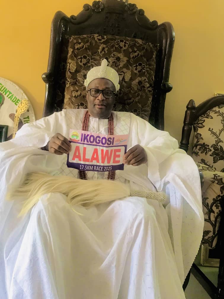His Royal Majesty, Oba Adebanji Ajibade Alabi Afuntande I, Alawe of Ilawe-Ekiti, will be participating in the Ikogosi 17.5KM Race, an event that beautifully weaves together the rich cultural heritage of Ilawe-Ekiti, the natural splendour of Ekiti’s tourist destinations, and the