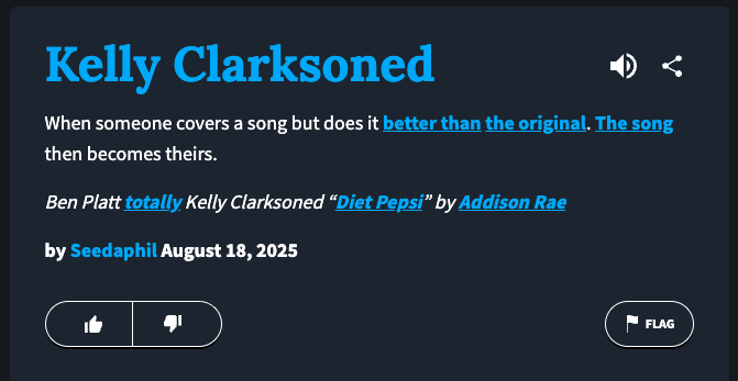 bmd7722's tweet photo. Urban Dictionary has confirmed that "Kelly Clarksoned" is a thing 😂😂😂 https://t.co/sIwMzSj9k0
