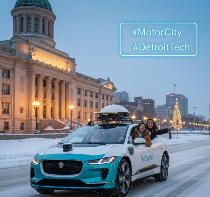 tech_techtalk's tweet image. The Motor City is getting the future of mobility! Waymo&apos;s all-electric fleet is ready to tackle all-weather trips, connecting the Detroit Institute of Arts to Campus Martius &amp;amp; providing an accessible transit option for every resident. #MotorCity #DetroitTech