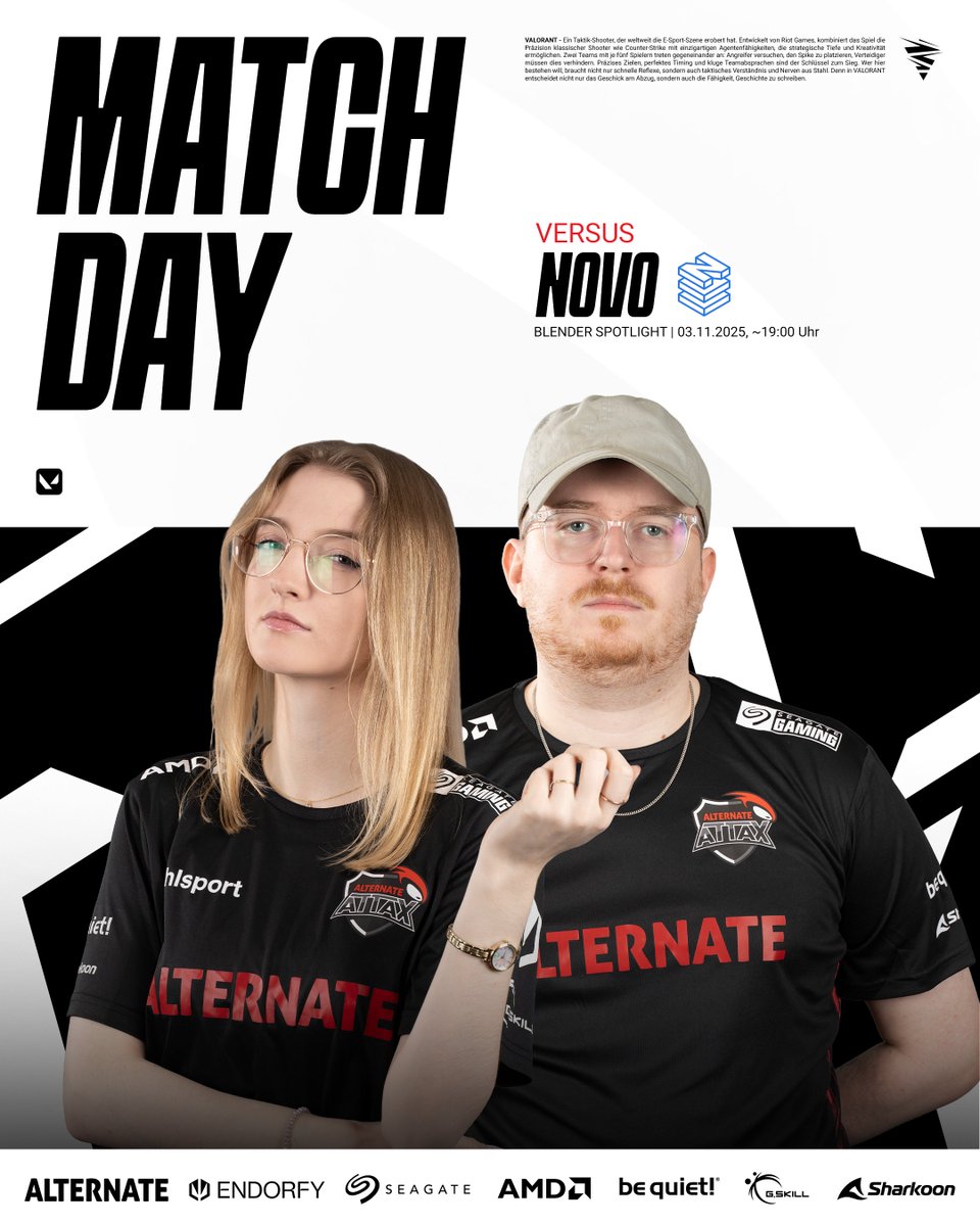 Um knapp 19 Uhr geht es gegen <a href="/NOVOEsports/">NOVO Esports</a> Nightingale ins Rennen! 

Mit einem Sieg können wir heute schon den Einzug ins Spotlight-Finale und in die <a href="/ProjectBlender_/">PROJECT BLENDER</a> Phase 3 klar machen 💪

#aufgehtsattax