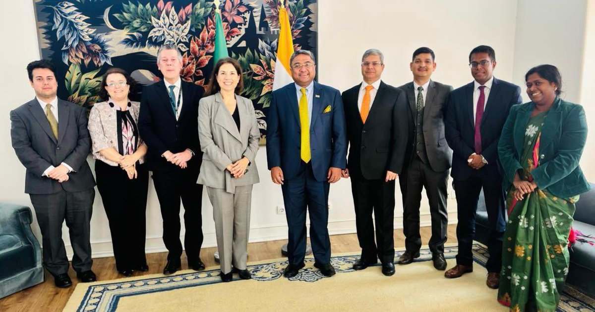 Secretary (West) <a href="/AmbSibiGeorge/">Amb Sibi George, Secretary (West), Bharat- India</a> called on HE Ms. Ana Isable Xavier <a href="/aixavier/">Ana Isabel Xavier</a>, Secretary of State of Portugal during his visit to Lisbon. He also held the 5th round of India-Portugal Foreign Office Consultations with Ms. Helena Malceta, Director General of Foreign Policy. Both