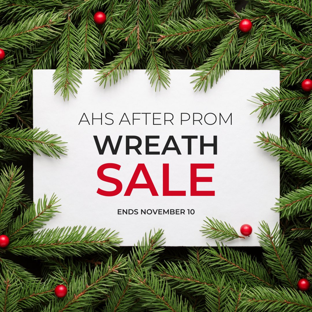 AHSPTO's tweet image. One week left to order! Don’t miss your chance to grab a beautiful wreath or garland and support @AndersonRaptors After Prom💚❤️🧡
 🗓️ Order by Nov 10  bit.ly/ahs-wreath
 📦 Pickup Dec 6 @ AHS
 🎁 Direct delivery makes a great gift!