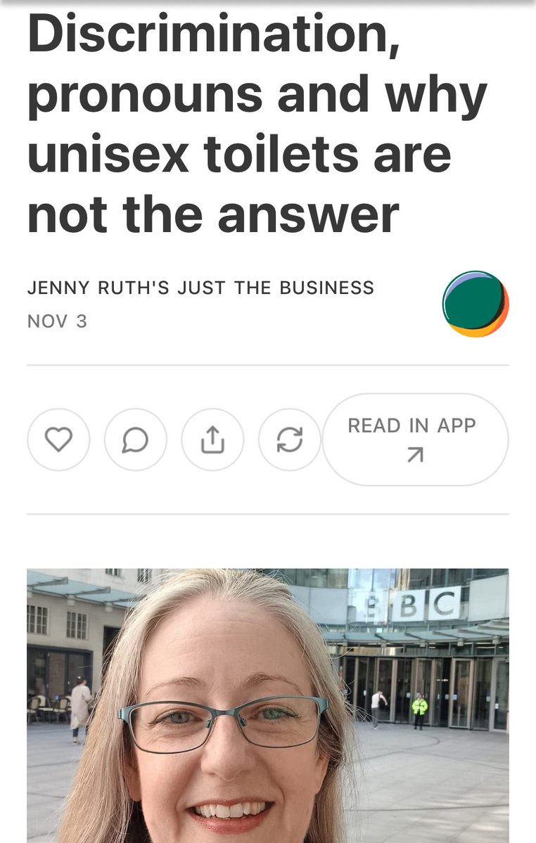 Spot-on excerpt from Jenny Ruth’s article about Helen Joyce’s talks in NZ - 

“They should stop this hyper-focus on the question of what trans people want or what trans lobby groups say,” Joyce says.

“They’re a tiny minority of people and they hold a counterfactual belief about