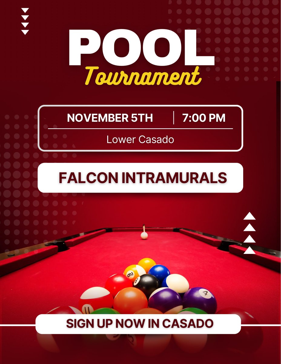 Pool tournament this week!