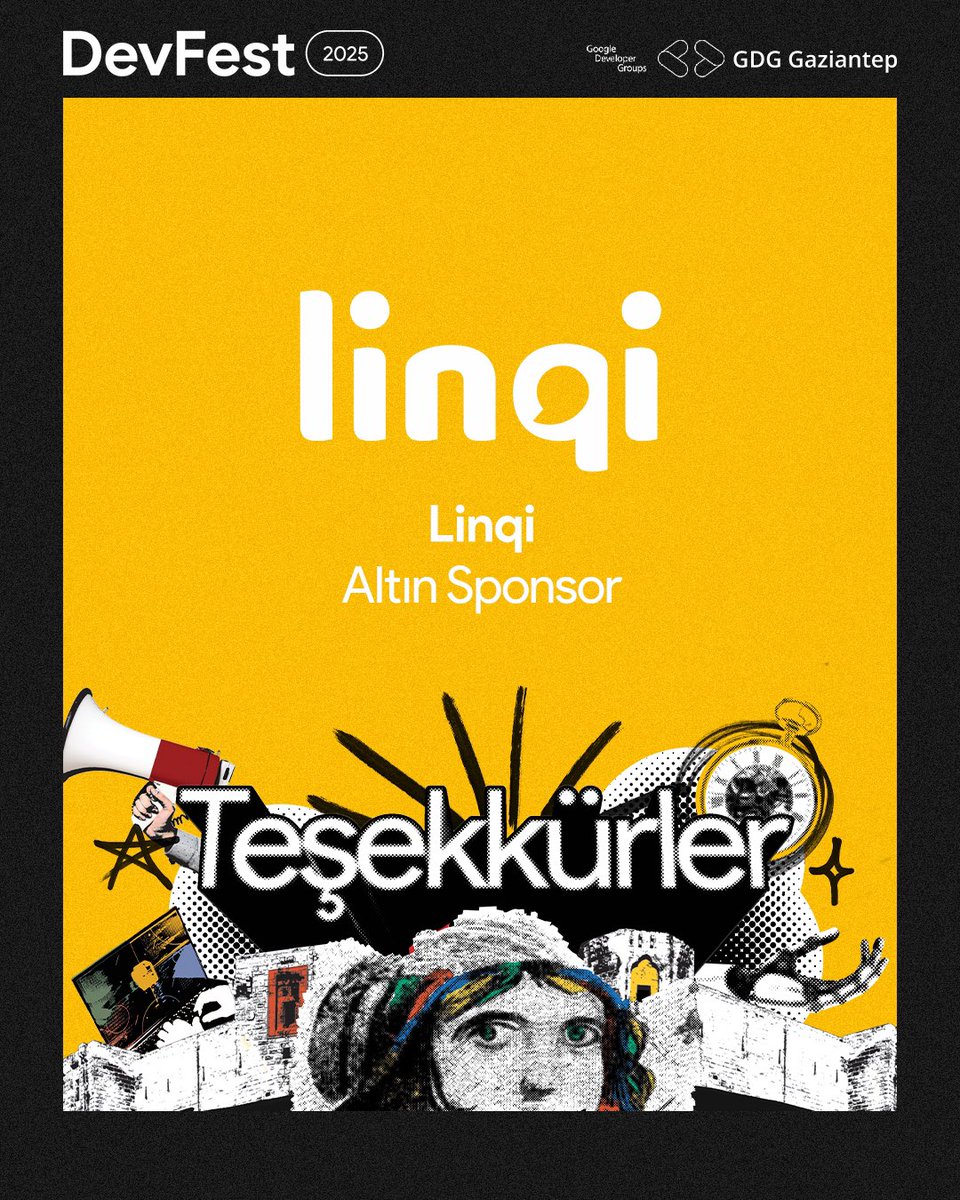 🌟 DevFest’25 Altın Sponsorumuz Linqi App’e teşekkür ederiz!

Teknoloji ekosistemine sağladıkları destekle ilham dolu bir günü mümkün kıldılar. 🚀

#gdggaziantep #devfest25 #googledevelopers #googledevfest