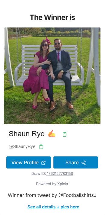 🏆 GIVEAWAY WINNER 🏆 

Huge congrats to <a href="/ShaunyRye/">Shaun Rye ✍️</a> who is the winner of our Al Ahly Shirt Giveaway!! 

Send us over your name and address fella and we’ll get it dispatched out to you asap!

#Footballshirts #Footballgiveaway