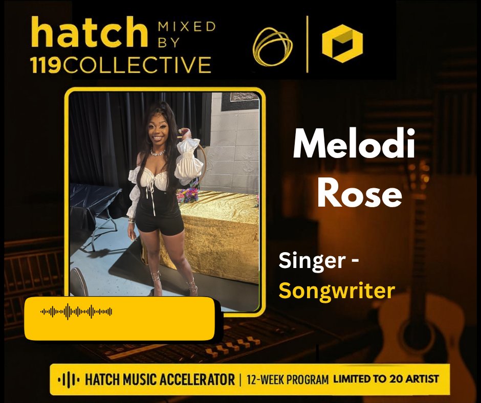 Meet Melodi Rose 
We’re proud to welcome Melodi to the #Hatch119 Music Accelerator, where creativity blooms and bold dreams take root. 

#HatchFairhope #119Collective #IndependentArtist #SoulMusic #MusicCommunity