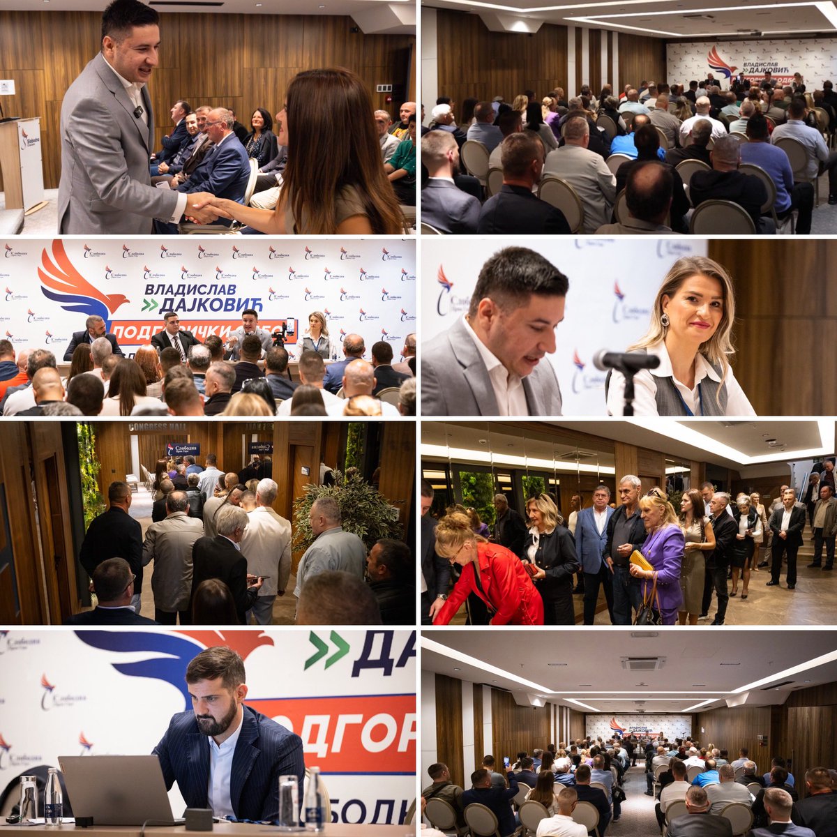 Dajkovic's tweet photo. Знате онај осјећај кад се годинама трудите, борите, стварате, трпите ударце, лажне људе, подсмијехе, а онда… коначно све дође на своје.

Наша мала политичка странка више није мала. Постали смо озбиљан фактор у Подгорици, али и на нивоу цијеле Црне Горе - што говоре и истраживања, али и редови људи који нам прилазе. Људе, ипак, не можете преварити.

На фотографијама: Подгорички тим наше Слободне Црне Горе 🫡