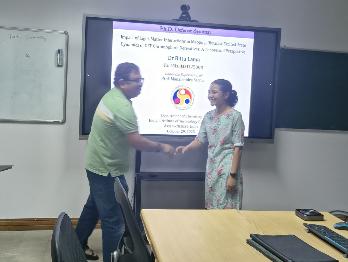 BITTULAMA07's tweet photo. 29.10.2025-Henceforth, Dr. Bittu Lama. Years of hard work, perseverance, and sleepless nights have finally led to this moment. I am profoundly grateful to my supervisor Prof. Manabendra Sarma @manabsarma, for his excellent guidance, support &amp; consistently pushing me throughout. https://t.co/dX9gnkHh8X