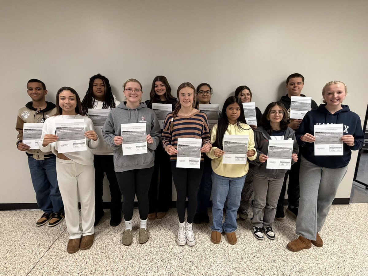 Congratulations to Mrs. Shaw’s Fall Large Animal Science class who all passed the National Beef Quality Assurance Cow/Calf Certification. This is a state level Tier 2 certification!

<a href="/RiverdaleHighTN/">Riverdale HS</a> <a href="/RuCoCTE/">RuCo CTE</a>
