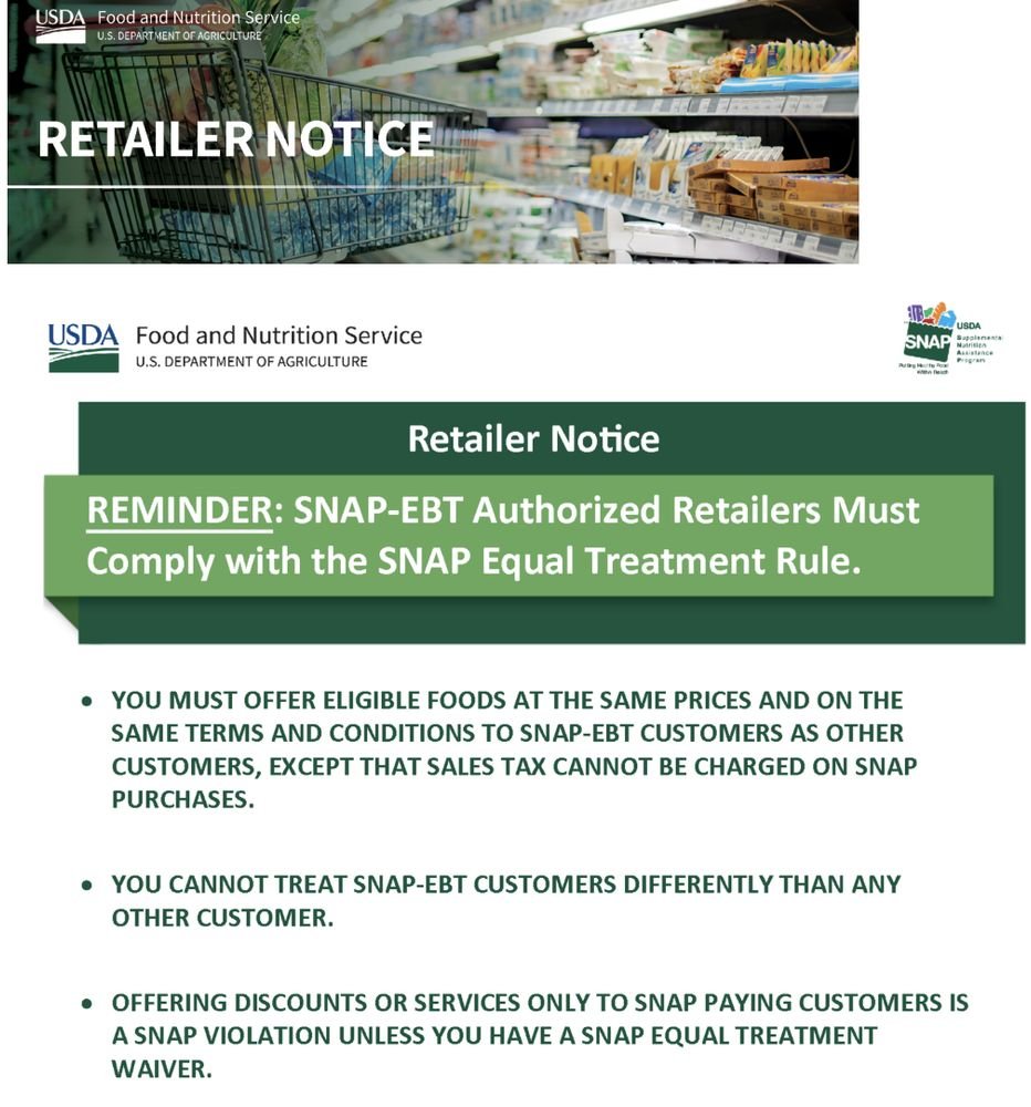 Retailers: This is how we fight.

Put together free $50 meal bags and leave them at the front for people. Just canned goods, staples, and ramen.

There is nothing here that says you can't give food away for free. 😉