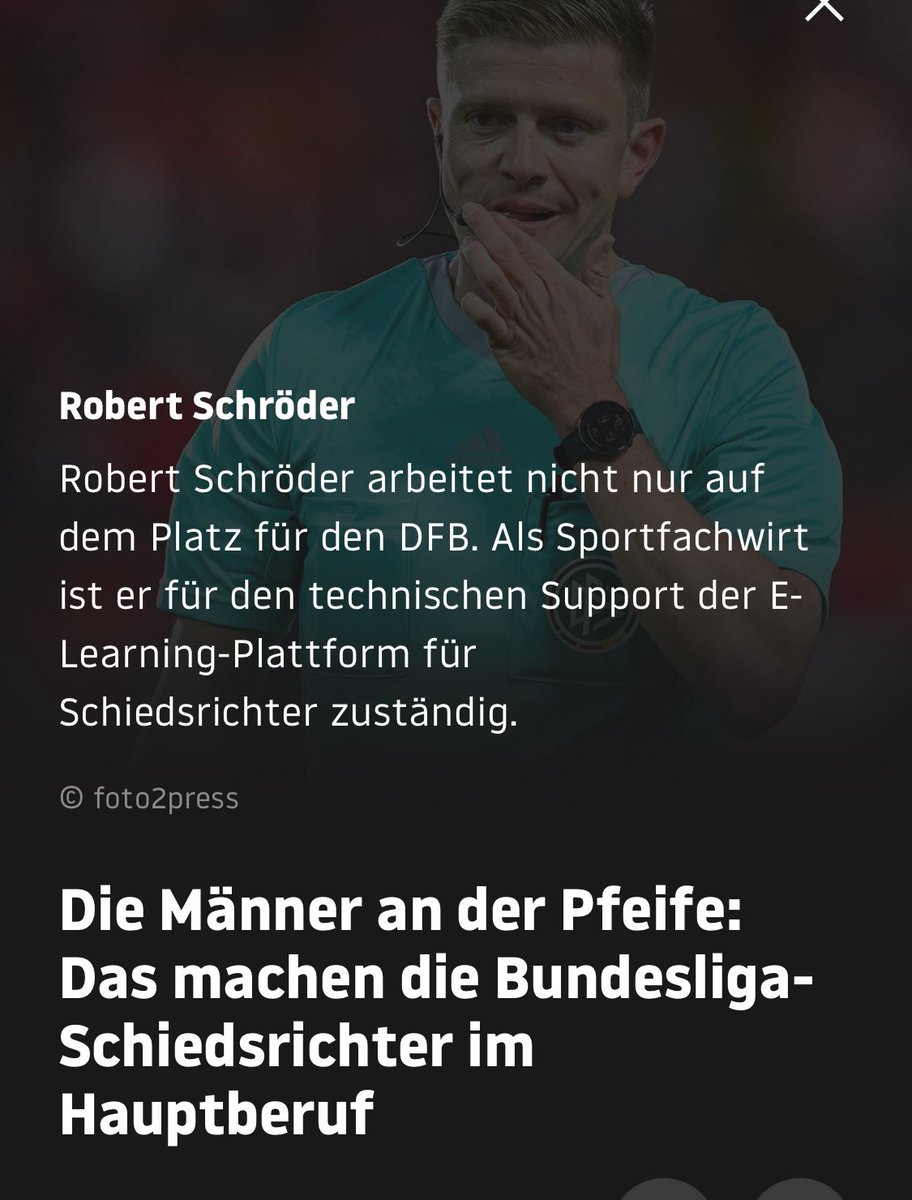 Kein Wunder, dass die Schiedsrichter immer schlechter werden.