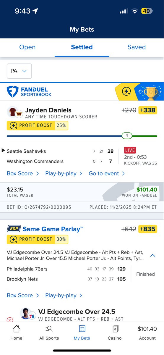 BlayzinPicks's tweet photo. Two more winners from last night!
So close to another winner if Charbonet scored but can’t complain.

We up 12 Units in one day!

Follow for free picks daily🫡 https://t.co/KXBLOd906K