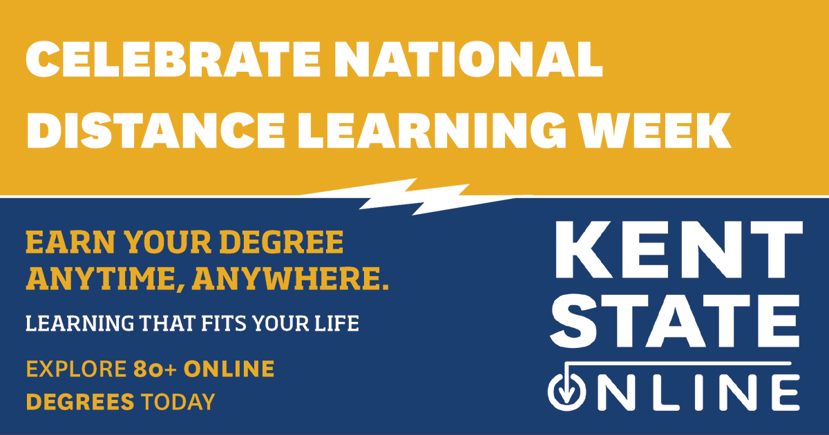 Your next chapter starts now. And it could be free! 🥳 This National Distance Learning Week (Nov 3–7), Kent State Online is removing barriers by waiving application fees for all eligible 100% online undergraduate and graduate programs. Use Code: DISTANCE25
onlinedegrees.kent.edu/national-dista…