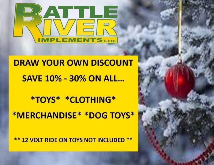 Shop local <a href="/BRILTD/">Battle River Implements</a>  and save now til
November 30th!   #JohnDeere #Christmas #toys #merch #clothing  #savings  #Camrose #Killam #Wainwright #Provost