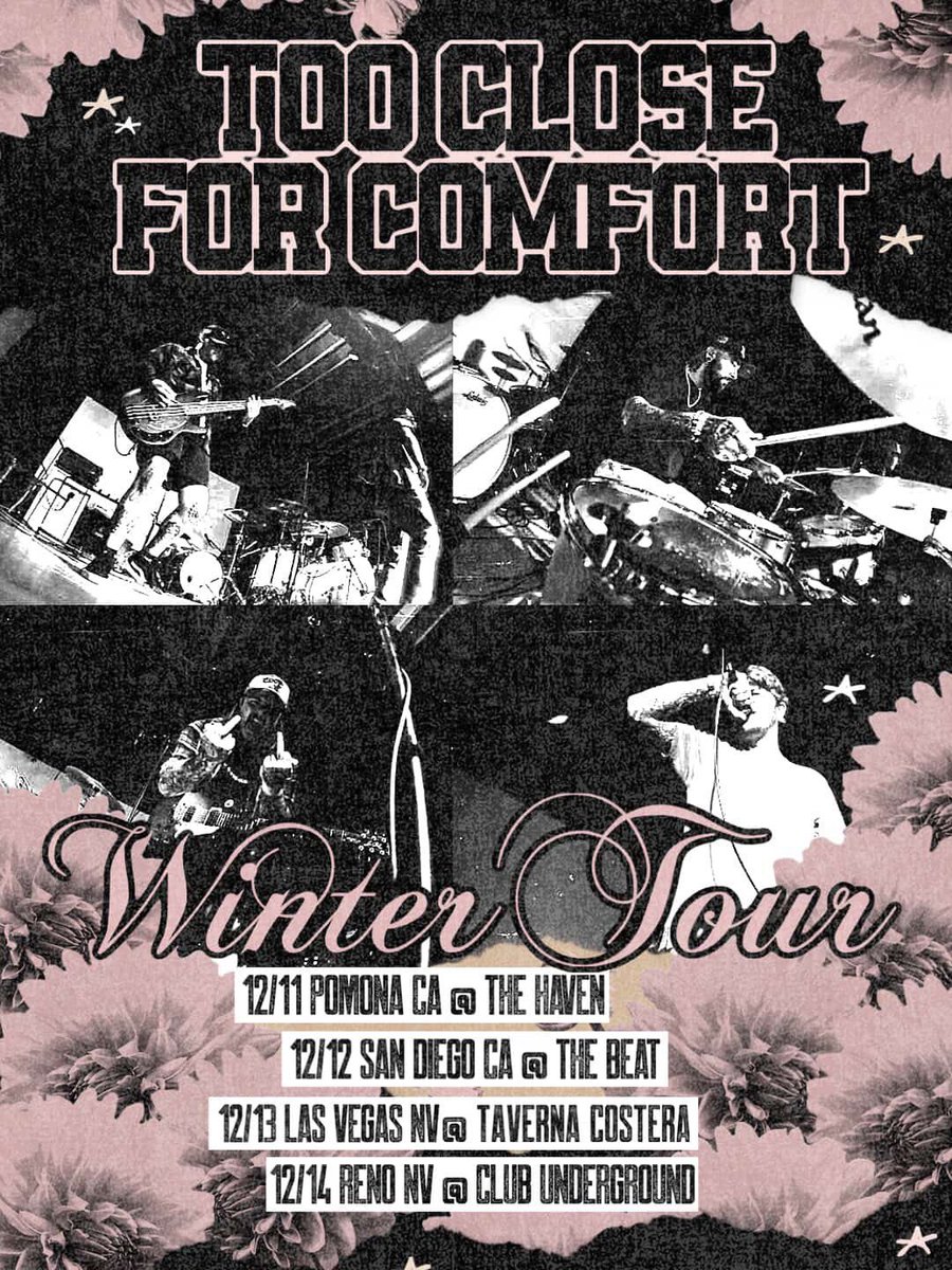 TCFC_band's tweet photo. gonna be doing a short little run here in December, hit us up if you’re tryna come out to a show! https://t.co/jpV4a5zg82
