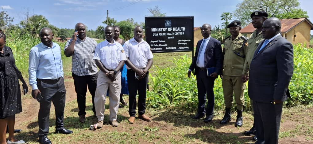OkemaPatrickJim's tweet photo. The Deputy Director of Uganda police health services SCP Dr. Nuwamanya Emmanuel officially commissioned Oyam Police health center II on the 3rd November 2025 from the facility which is located in Nursing quarters in Oyam Town Council. Congratulations. https://t.co/7NePHG8mAh