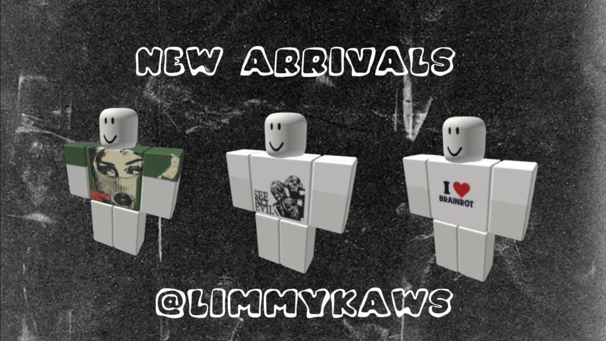 LimmyKaws's tweet photo. New Clothes

Join the Group: LimmyKaws

#roblox #robloxugc #ugc https://t.co/z0GfL5wXhG