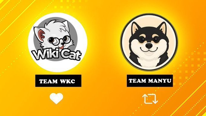 elonmuskk4839's tweet photo. Which side you are, drop your side below 🤔🚀

A. Team $WKC
B. Team $MANYU

The battle of the next #crypto legends begins. https://t.co/wjezWabEwN