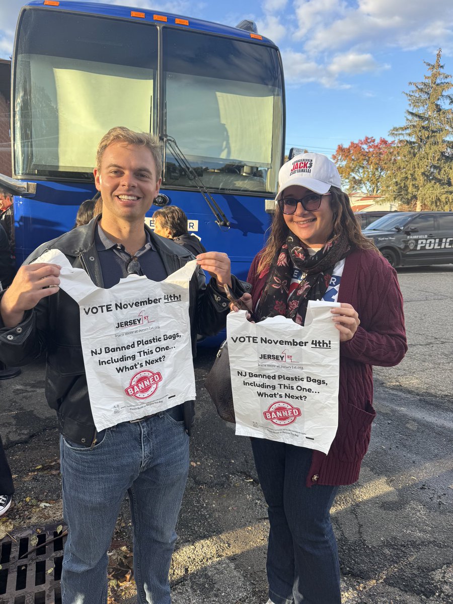 From grocery stores to rallies, these bags are spreading a simple message: it’s time for change in NJ. Vote November 4th! 

See one? Take a pic, tag us!