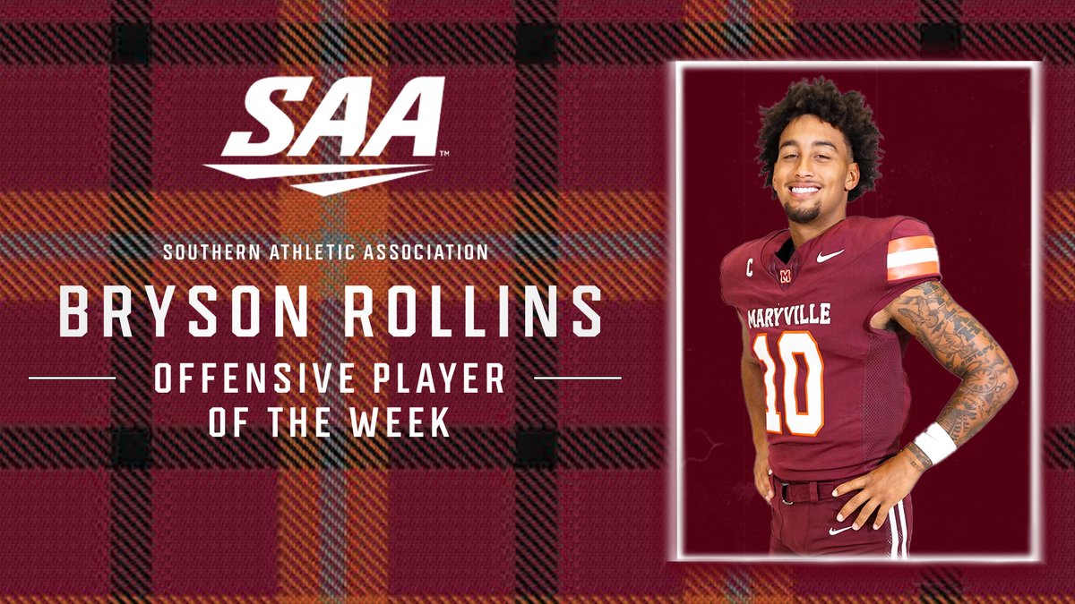 Five touchdowns, five player of the week honors ⚔

The SAA names Bryson Rollins Week Nine Offensive Player of the Week