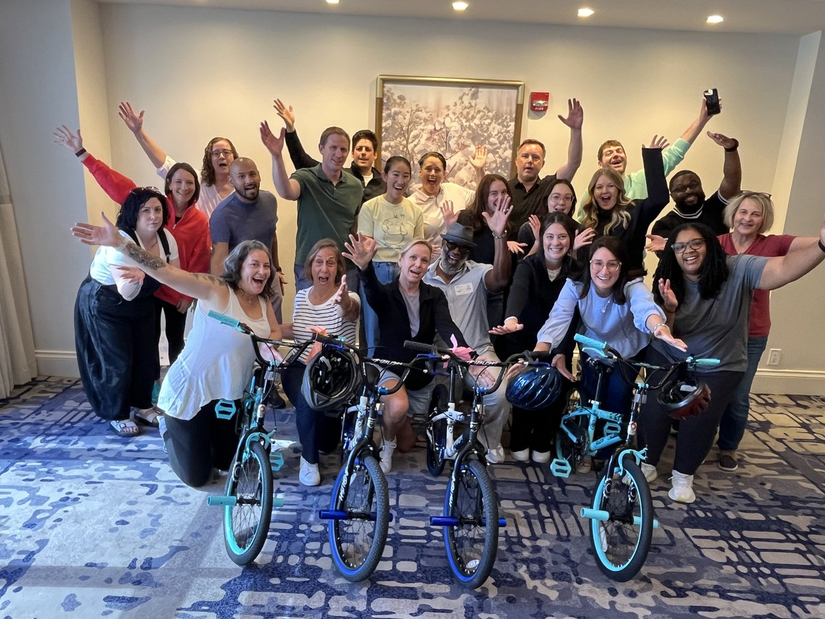 CengageLearning's tweet image. Our Legal team reunited in New Orleans for their first in-person meeting since 2019 — 2 days of learning, connection &amp;amp; collaboration. From anti-piracy drills to AI &amp;amp; copyright law, they wrapped with a bike build for a local nonprofit. #Teamwork #EmployeeExperience