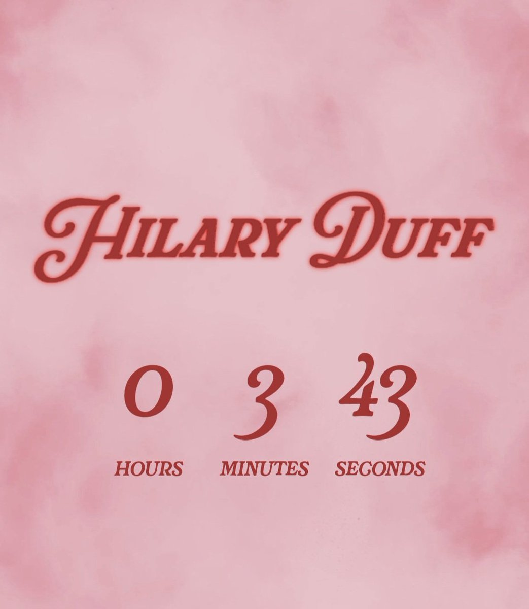 I'm so fucking ready #HilaryDuff