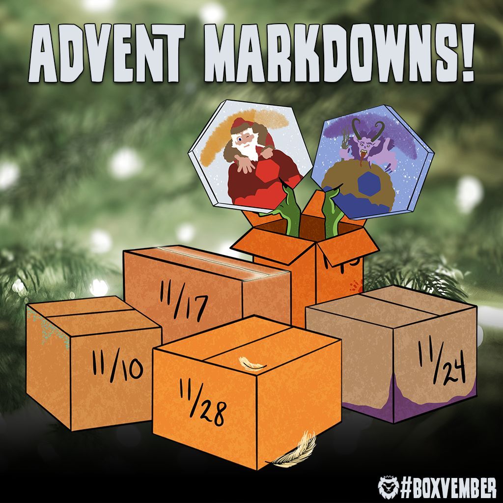 🎁 Advent Calendar Markdowns 🎁

Oh and look, more goblins in the office, just what we needed 🙄

Now you can LET THE GOBLINS CHOOSE YOUR FATE to save even more gold!

I trust them. Do you?

diceenvy.com/products/adven…

#dice #rpg #dnd #diceaddict #adventcalendar #naughtynice