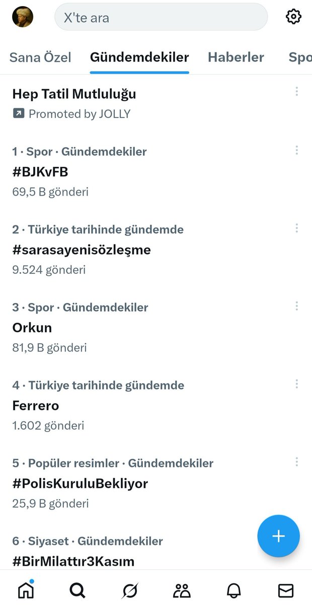 Türkiye gündeminde 2. sıradayız. Haydi Fenerbahçeliler el atın.
#SarasaYeniSözleşme