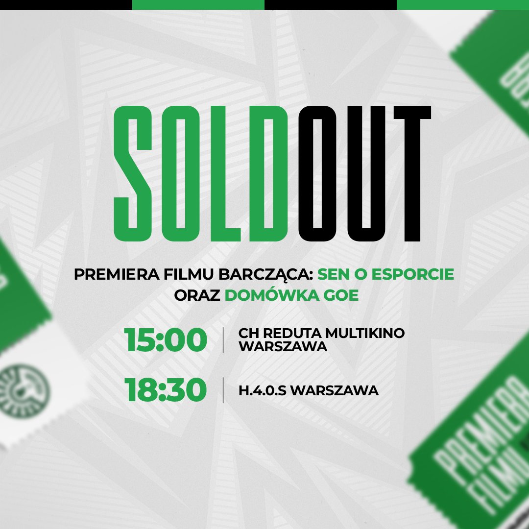 SOLDOUT! 

Do zobaczenia 8 listopada w Warszawie! 👋
