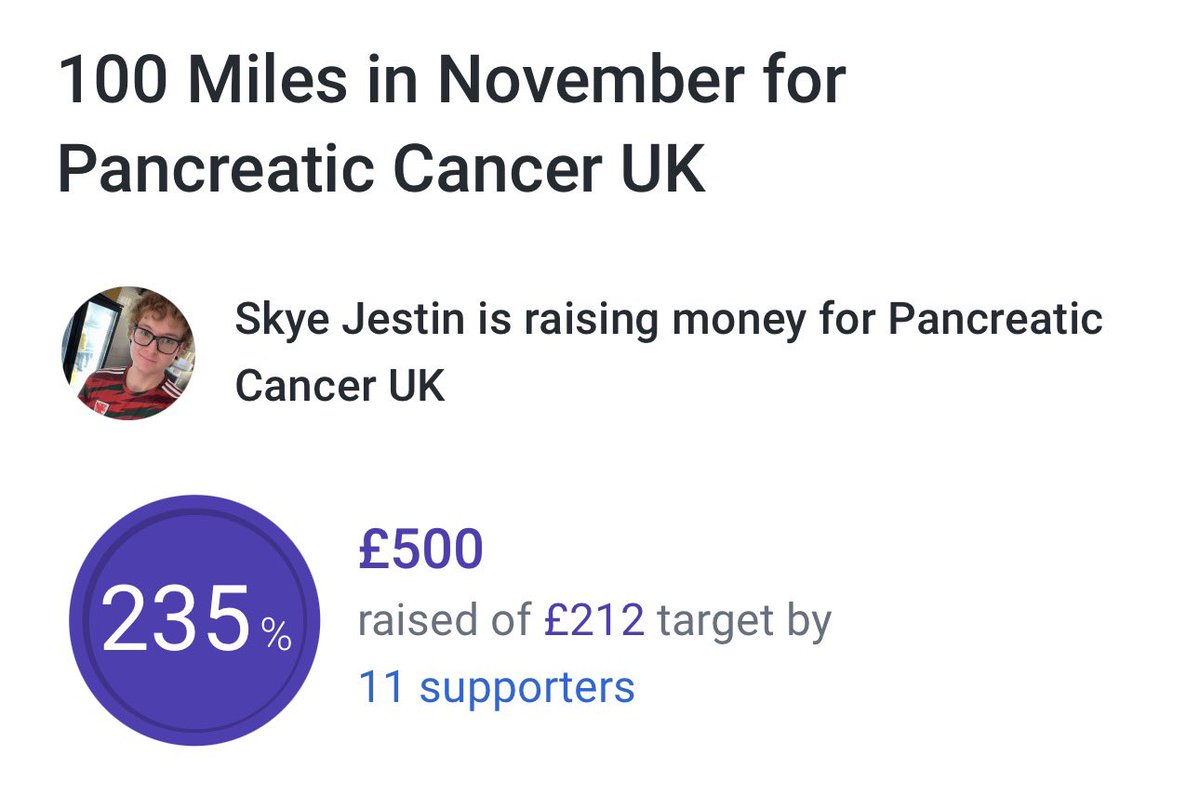 You’re all so amazing! Thanks to everyone supporting in whatever way they can, it means the world to me and everyone who’ll benefit from <a href="/PancreaticCanUK/">Pancreatic Cancer UK</a>’s endeavors