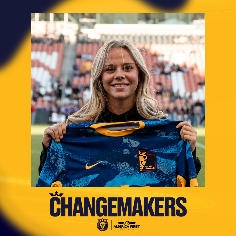 UtahRoyalsFC's tweet photo. Our last Changemaker of the season. Way to go, Rilynn!

#UTAvWAS | @AFCU