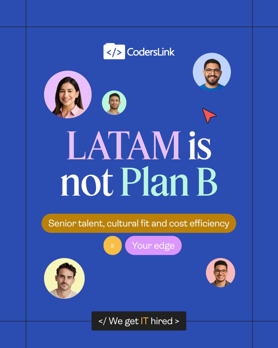 hirecoderslink's tweet image. LATAM is the edge companies didn’t know they needed. Senior talent, cultural fit, and cost efficiency make it the new epicenter of innovation. 🌎