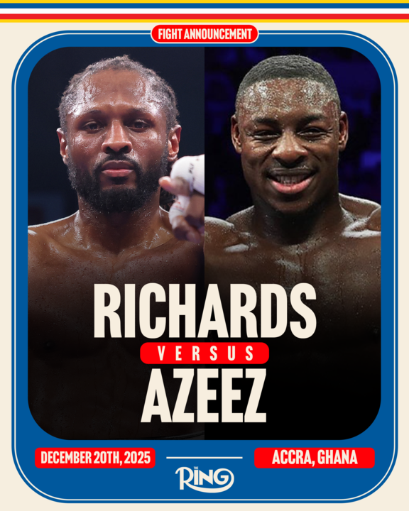 🥊 Announced: Craig Richards will take on Dan Azeez in a light heavyweight bout on December 20th in Accra, Ghana.