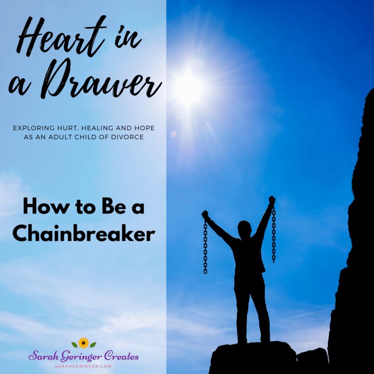 SarahLynneCR's tweet image. How do we become chainbreakers as adult children of divorce? Learn more on this podcast episode. #acod #chainbreaker #christianfamily #christianpodcast Listen here: buff.ly/mDQuSsr