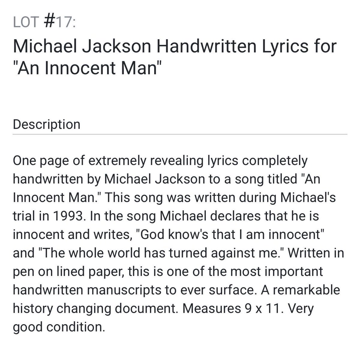 earlier generations of fans accompanied and supported MJ when the false accusations arose. We are the generation chosen to finally put these false accusations to rest. That’s my conviction. We are the majority, we have the facts on our side, we have the power to achieve this