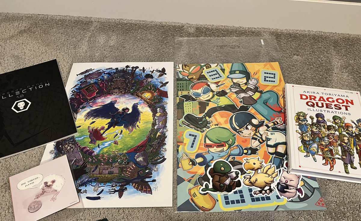 Went back over to Winnipeg for their Comic Con  a while ago and grabbed a handful of prints and illustration books