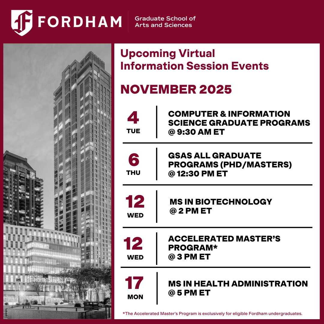 Fordham University | GSAS tweet media