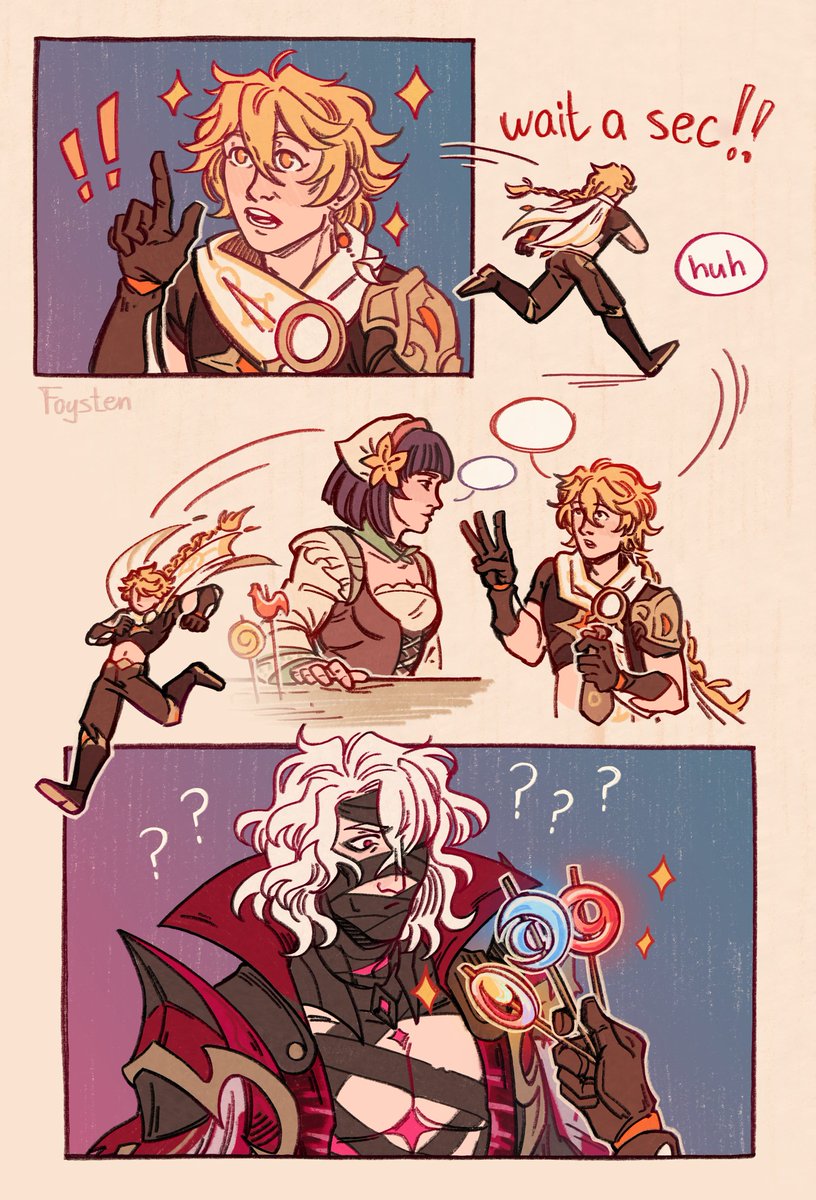 foysten's tweet image. I&apos;m a little late for Halloween 👉👈

#GenshinImpact #Rerir #Aether