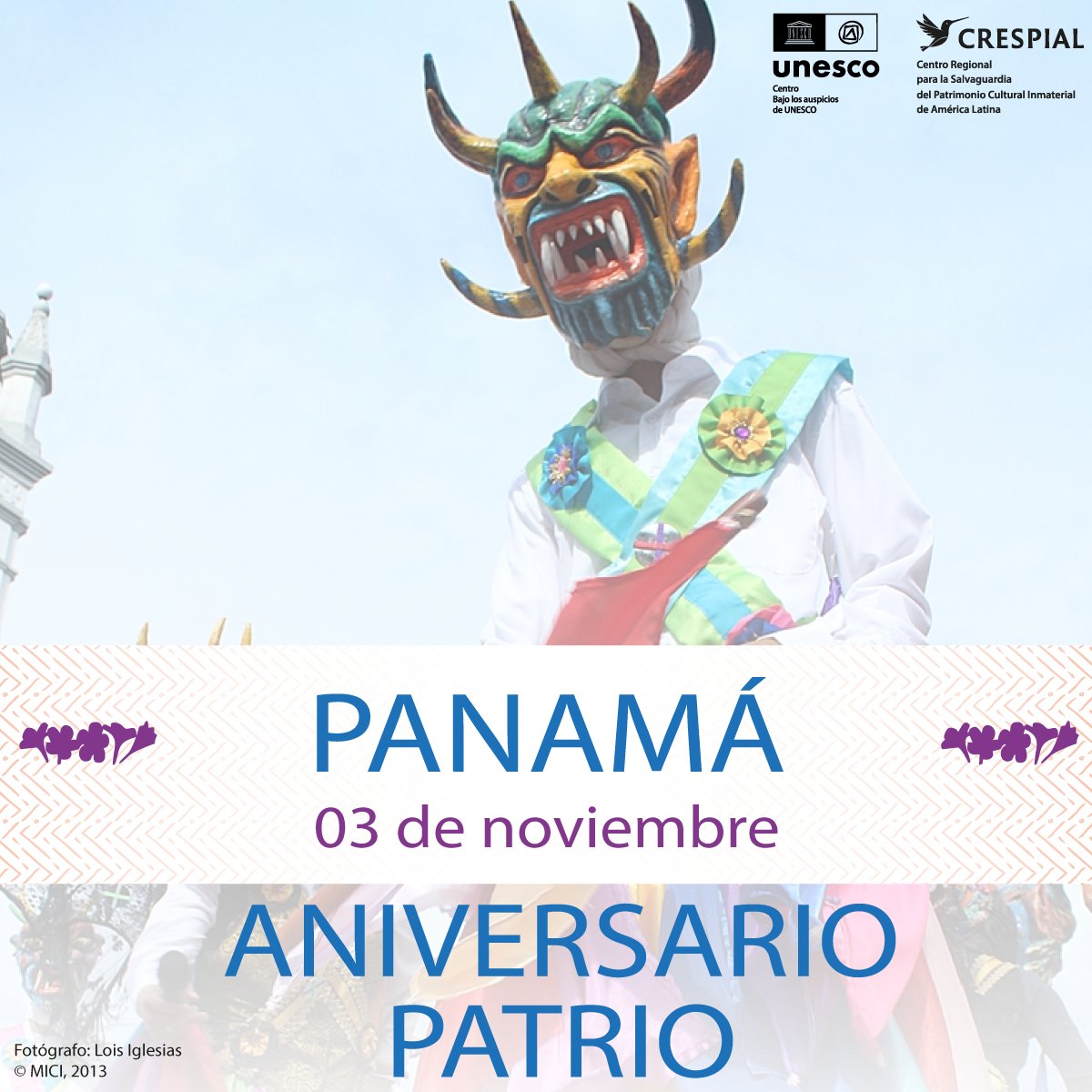 crespial's tweet image. #Panamá #PCI #CRESPIAL

Desde el CRESPIAL saludamos al pueblo de #Panamá en su aniversario patrio. Celebramos su rica diversidad cultural y las tradiciones que mantienen vivo su patrimonio inmaterial. ¡Feliz Día de la Independencia!  

#LivingHeritage #UNESCO #PatrimonioVivo…