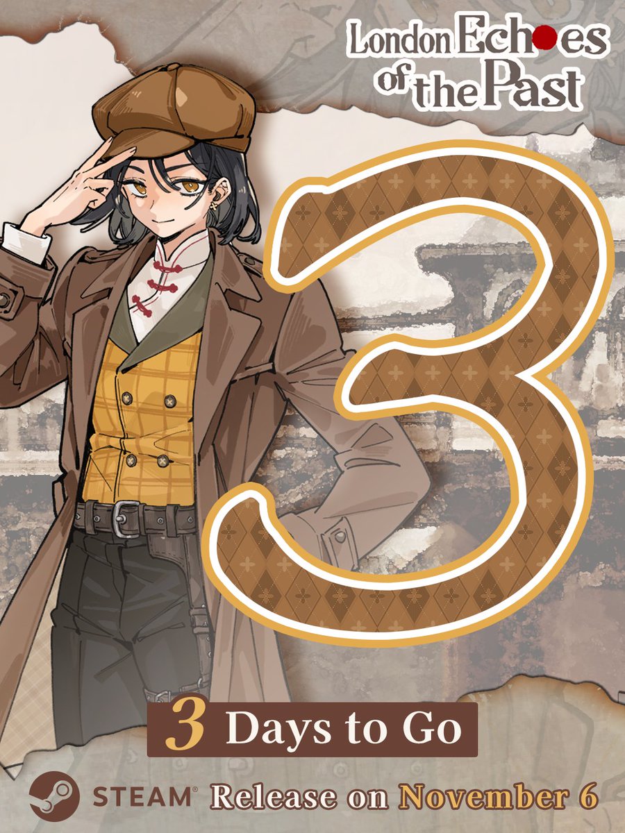 Just 3 days left until the story begins again…
London: Echoes of the Past arrives on November 6.
Will you follow the clues—or your heart? ✨

#yurigame #visualnovel