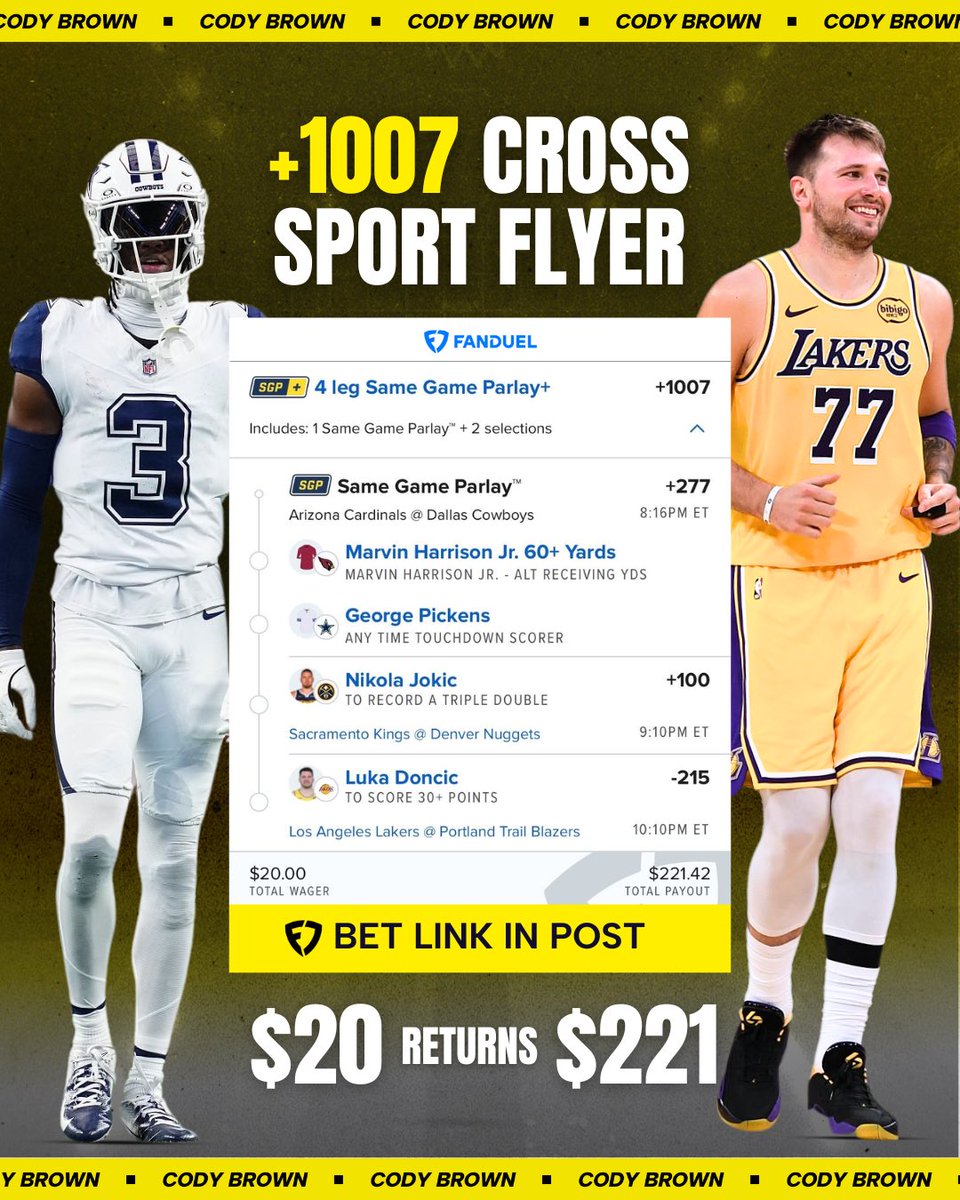 Cody Brown Bets tweet media